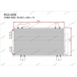 Радиатор кондиционера Gerat RCD-0008