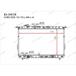 Радиатор основной Gerat KI-104/1R
