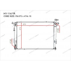 Радиатор основной Gerat HY-114/1R