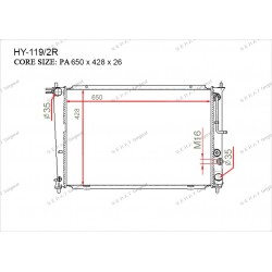 Радиатор основной Gerat HY-119/2R