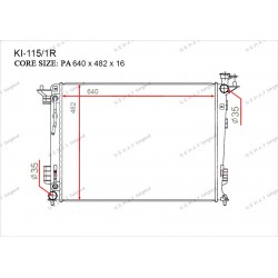 Радиатор основной Gerat KI-115/1R