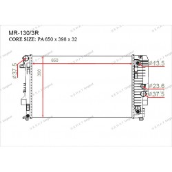 Радиатор основной Gerat MR-130/3R