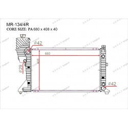 Радиатор основной Gerat MR-134/4R