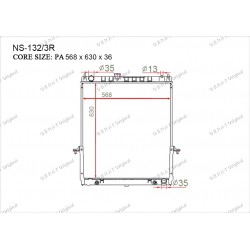 Радиатор основной Gerat NS-132/3R