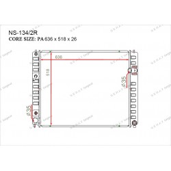 Радиатор основной Gerat NS-134/2R