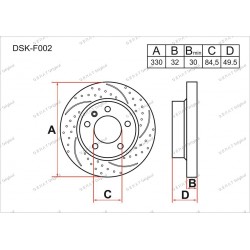 Тормозные диски Gerat DSK-F002