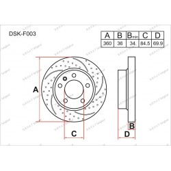 Тормозные диски Gerat DSK-F003
