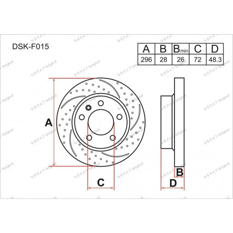 Тормозные диски Gerat DSK-F015