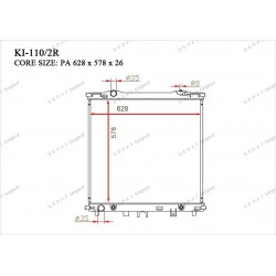 Радиатор основной Gerat KI-110/2R