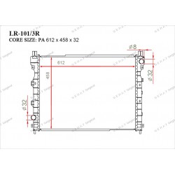 Радиатор основной Gerat LR-101/3R