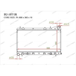 Радиатор основной Gerat SU-107/1R