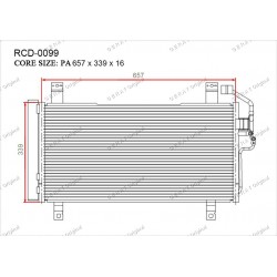 Радиатор кондиционера Gerat RCD-0099