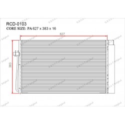 Радиатор кондиционера Gerat RCD-0103