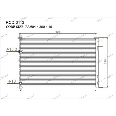 Радиатор кондиционера Gerat RCD-0113