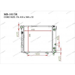 Радиатор основной Gerat MR-101/3R