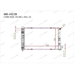 Радиатор основной Gerat MR-102/2R