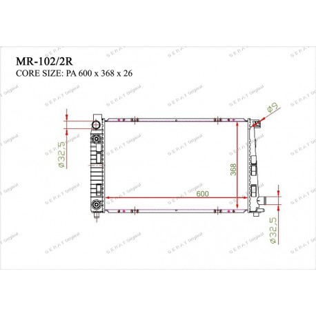 Радиатор основной Gerat MR-102/2R