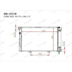 Радиатор основной Gerat MR-103/3R