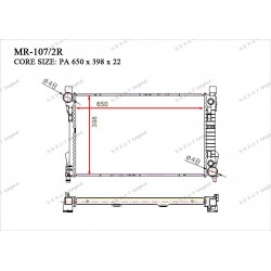 Радиатор основной Gerat MR-107/2R