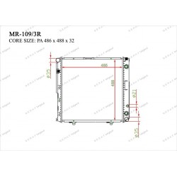 Радиатор основной Gerat MR-109/3R