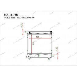 Радиатор основной Gerat MR-111/4R
