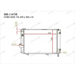 Радиатор основной Gerat MR-114/3R