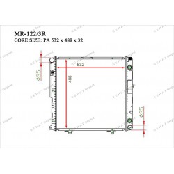 Радиатор основной Gerat MR-122/3R