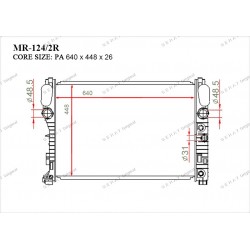 Радиатор основной Gerat MR-124/2R